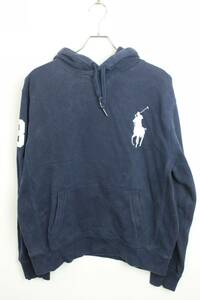 L990　Polo by Ralph Lauren　ポロ　ラルフローレン　ビッグポニー　スウェットパーカー　ネイビー　サイズL　