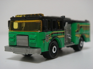 マッチボックス 消防車 レスキュー 緑 FIRE ENGINE