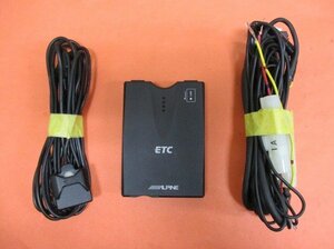 V normal car remove [ letter pack post service plus shipping ] Alpine / DENSO antenna sectional pattern ETC [HCE-B053]DIU-5410 card have efficacy time limit notification type secondhand goods 