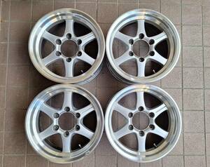 4本セット★　16×7J 6Hx139.7mm ET+25 ハブ110　★　ハイエース キャラバン ランクル