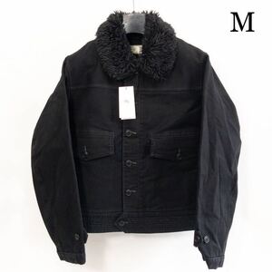 22FW 新品 DOUBLE RL RRLダブルアールエル ラルフローレン フェイク シアリング ラインド ジャケット デッキジャケット ブラック Mサイズ