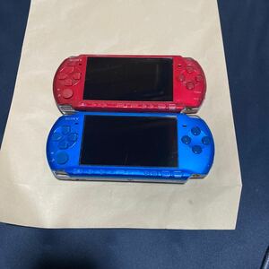 PSP SONY ソニー プレイステーションポータブル レッド　ブルー　セット　送料無料