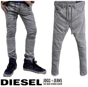 定価46,200円完売DIESELディーゼルBAKARI-NE.0684Tバイカーディテールjoggスキニーデニム28KROOLEYprojectグレンマーティンスTHOMMER