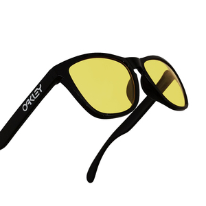 交換用レンズ イエロー クリア OAKLEY FROGSKINS YELLOW CLEAR オークリー フロッグスキン 黄 夜間用 レンズ拭き付