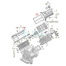 シリンダーヘッドカバーガスケット 左右セット A4 B6 B7 A6 C5 C6 アウディ タペットカバーパッキン 8E 4B 4B 4F ガスケット 06C103483J_画像4