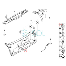 BMW バンパー トリムリベット クリップ 10個セット 1台分 E82 E87 E88 F20 F21 F23 E84 E30 E36 F26 各種汎用 51481915964_画像5