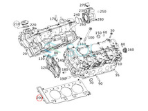 シリンダーヘッドガスケット 右側 ベンツ X253 W166 W292 R231 R172 GLC43 GLE43 SL400 SLC43 2760160200 出荷締切18時_画像4