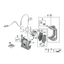 BMW MINI ミニ R55 R56 R57 R58 R59 フロント ブレーキパッドセンサー 34356792572 出荷締切18時_画像4