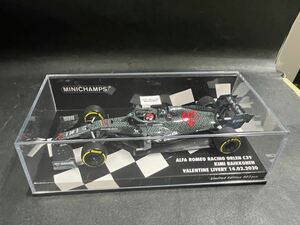 ミニチャンプス pma 1/43 417209907 アルファロメオレーシング C39 キミ・ライコネン バレンタインデー仕様 シェイクダウン 2020年2月14日