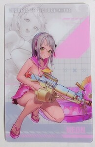 ☆NIKKE ガンガールメタルカードコレクション ネオン / ニケ 勝利の女神 SR アルジャーノンプロダクト NEON