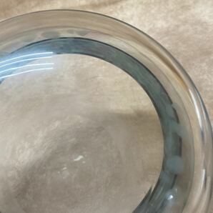 ガラス 鉢 ボウル 水鉢 アクアリウム 直径約20cm 口広 花瓶 生花 金魚鉢？ インテリア 花瓶の画像8