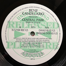 Benji Candelario / Central Park (Rum De Coco) [Released For Pleasure RFP 8] UK盤 _画像3