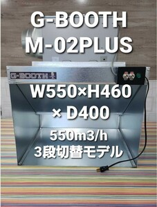 G-Booth M02＋　最上位モデル　3段切替　作業しやすい550Wモデル　研磨塗装ブース　実用新案取得　最大風量550ｍ3/ｈ セット一式　送料無料