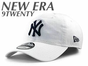 NEW ERA Core Classic 9TWENTY adjustable NEW YORK YANKEES White/NAVY ニューエラ キャップ 920 ヤンキース ホワイト MLB