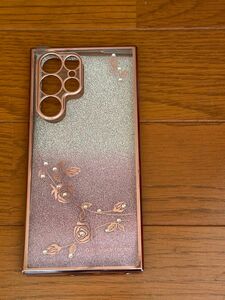 極美品　Galaxy s22 Ultra ケース メッキ加工 花柄 ソフトケース TPU 薄型　JOOBOY 定価約¥1,500!