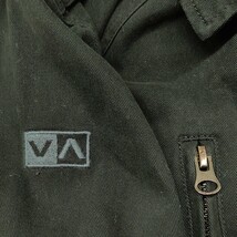 2312037 ルーカ RVCA NATURE X INDUSTRY ロゴ刺繍 ロゴタグ ロゴスナップ ロゴプリント コットン ジャケット XS 黒 RN#99064 CA#37757_画像7