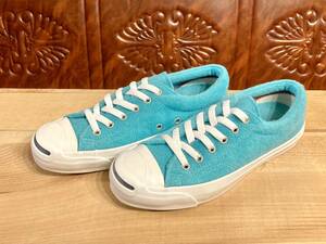 ★☆80周年モデル!希少レア!converse JUCK PURCELL パイル ターコイズブルー 5 24㎝ コンバース ジャックパーセル ビンテージ 2311☆★