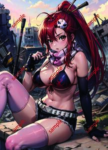 高品質　ポスター A4サイズ アニメ 同人 美少女 巨乳 ビキニ ヨーコ・リットナー Tengen Toppa Gurren Lagann T007-T16