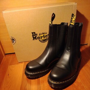 貴重 入手困難 限定 美品 正規 ドクターマーチン Dr.Martens ロング サイドゴアブーツ バックジップ UK9 パンク ロカビリー ロックンロール