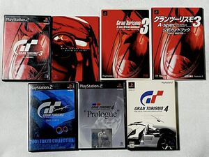 GT/グランツーリスモ4&4プロローグ&コンセプト 2001 TOKYO&3 A-spec 4本セット&3 A-spec公式ガイドブック2冊付き プレイステーション2/PS2