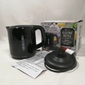 [ mountain .] electric kettle 1.0L.. automatic OFF with function one touch operation black DKE-100(B) used a09415