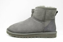 [即日発送] ★良品★ UGG australia CLASSIC MINI 5854 アグ クラシックミニ レディース ムートンブーツ グレー 23cm 331_画像5