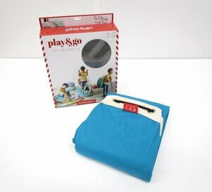 [ same day shipping ]* beautiful goods *play&go Play and go- turquoise 2in1 storage bag play mat baby mat diameter 140. childcare supplies 331