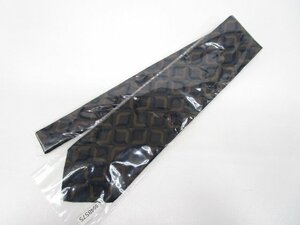 [即日発送]★良品★ GUCCI グッチ ネクタイ 総柄 クレスト紋章 紳士小物 メンズ シルク100％ ネイビー×ベージュ系 イタリア製 331