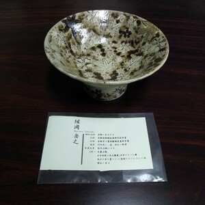 堀岡 岳之 【作】鉄絵雲錦 【茶碗】送料無料♪