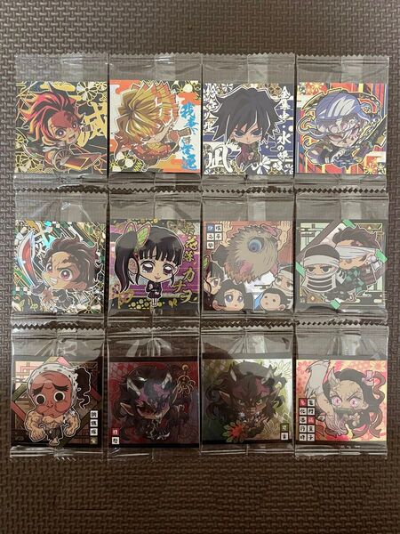 鬼滅の刃 ディフォルメシールウエハース 其の十 12種シールまとめ売りセット⑦