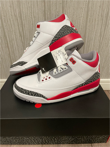 US8.5 26.5cm Nike Air Jordan 3 Retro OG Fire Red (2022) DN3707-160 ナイキ エアジョーダン3 レトロ OG off white トラビススコット