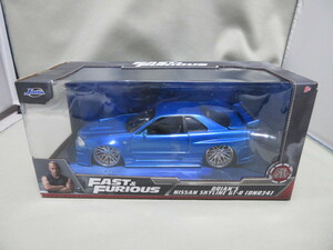 ★Jada toys 1/24★Brian's Nissan SKYLINE GT-R R34　BNR34★FAST&FURIOUS ワイルドスピード★