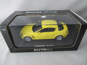 【アウトレット品】AUTOart　オートアート 1/32　スロットレーシング★MAZDA RX-8 イエロー★