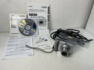 【動作美品】Canon PowerShot A720 IS 5.8-34.8mm F2.8-4.8 シルバー 単三電池仕様 800万画素 光学4倍 デジカメ 6X