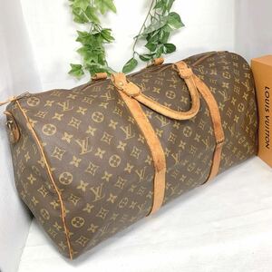 【定価37万円】1円 LOUIS VUITTON ルイヴィトン モノグラム キーポル 50 バンドリエール M41416 ボストンバッグ シリアルS.A.