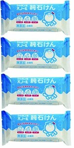 【まとめ買い】シャボン玉スノール純石けん180g×4個