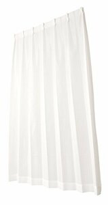 ユニベール 省エネ・ミラーレースカーテン ミザール ホワイト 幅100cm×丈133cm 2枚組