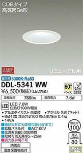 大光電機（ＤＡＩＫＯ） ダウンライト(軒下兼用) LED 7.6W 昼白色 5000K DDL-5341WW