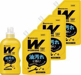 WORKERS 作業着 専用洗い 液体洗剤 プロ仕様 本体 (800ｇ) 詰替 (720g) 3個セット