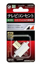 日本アンテナ テレビコンセント 壁面端子用 4K8K対応 入力-TV間電流通過 LKE7PSP_画像1