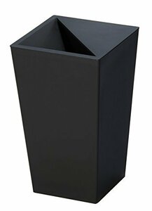 新輝合成 トンボ ユニード カクス ゴミ箱 ゴミを見せない 5.5リットル ブラック 幅17×奥行17×高さ28cm 蓋付き S-28