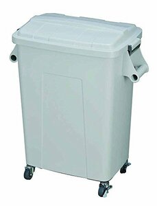 トンボ ゴミ箱 45L 日本製 キャスター付 厨房用 業務用 グレー ダストペール 新輝合成 45型