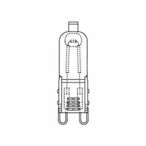 三菱 ミラー無しラインボルトハロゲンランプ 《ハロピン(HALOPIN)》 110V 60W フロストタイプ G9口金