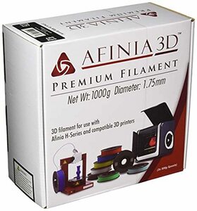 AFINIA(アフィニア) 3Dプリンター用フィラメント 1.75mm 純正プレミアムABS 2個パック 黒色 Black 500g x