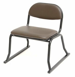ビータ(Vita) 座椅子 ブラウン 本体サイズ(約):1脚当たり/幅42×奥行42×高さ46.5(座面高28)cm