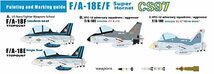 フリーダムモデルキット コンパクトシリーズ アメリカ海軍 F/A-18E/F スーパーホーネット VFC-12 アメリカ海軍戦闘機兵器学校 トップガン_画像3