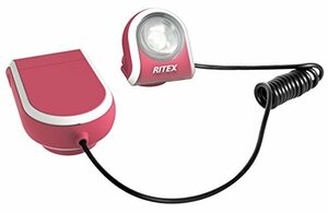 ムサシ RITEX どこでもクリップライト(LED) 乾電池式 ピンク AL-170P