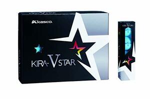 キャスコ(Kasco) ゴルフボール KIRA STAR V キラスターV ユニセックス キラスターVN アクア 最適ヘッドスピード: 25~45 2ピースボール: