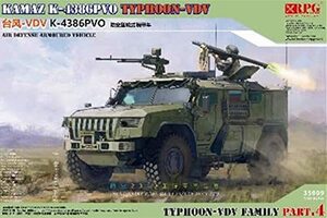 RPGスケールモデル 1/35 ロシア軍 装輪装甲車 タイフーン VDV K-4386 PVO プラモデル 35009 成形色