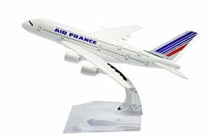 TANG DYNASTY 1/400 16cm エールフランス Air France エアバス A380 合金飛行機プレーン模型 おもちゃ